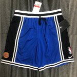 NBA New York Knicks 2022 training shorts Bleu Noir